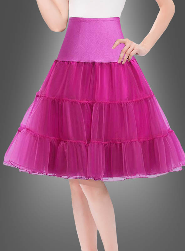Pink Petticoat lang 50er Jahre Mode bei » Kostümpalast
