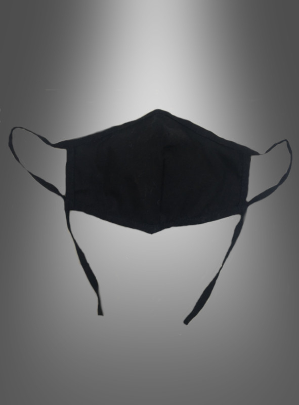 Waschbare schwarze Maske verstellbar bei » Kostümpalas