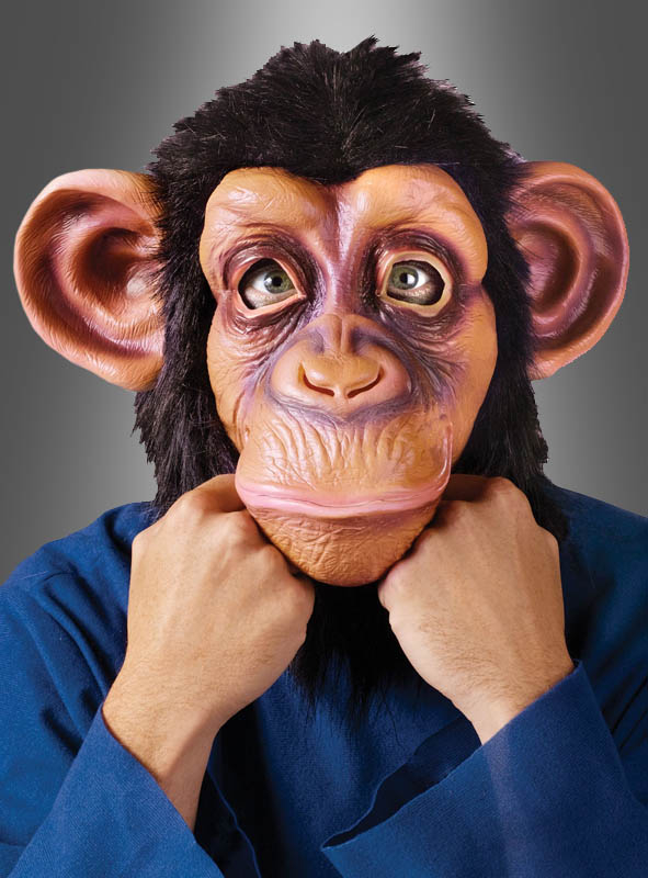 Chimpanzee Monkey Latex Full Mask » Kostümpalast