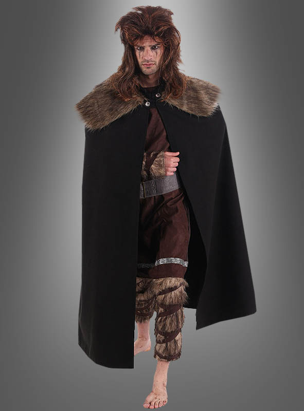 Deluxe Fur Viking Cape black » Kostümpalast
