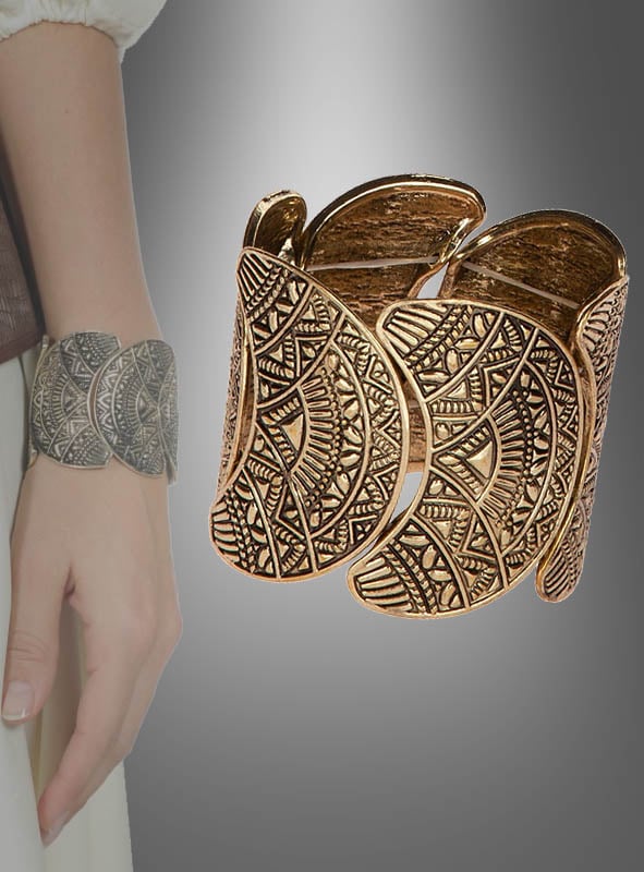 Boho Armband aus Metall gold » Kostümpalast
