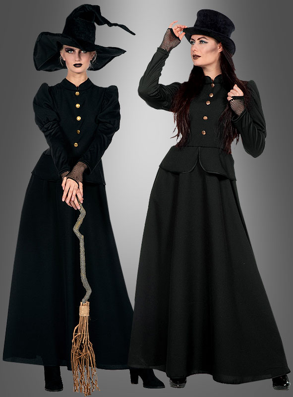 Klassische Hexe Damenkostüm schwarz » Kostümpalast