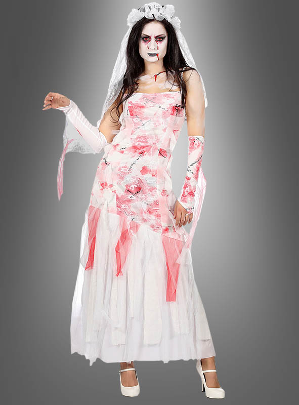 Blutiges Brautkleid Halloween Kostüm » Kostümpalast