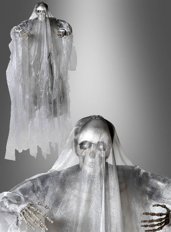 Geist Hängedeko Skelett mit Sound & Licht 170 cm