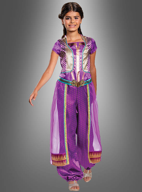 Jasmin Kostüm für Kinder lila aus Aladdin von Disney