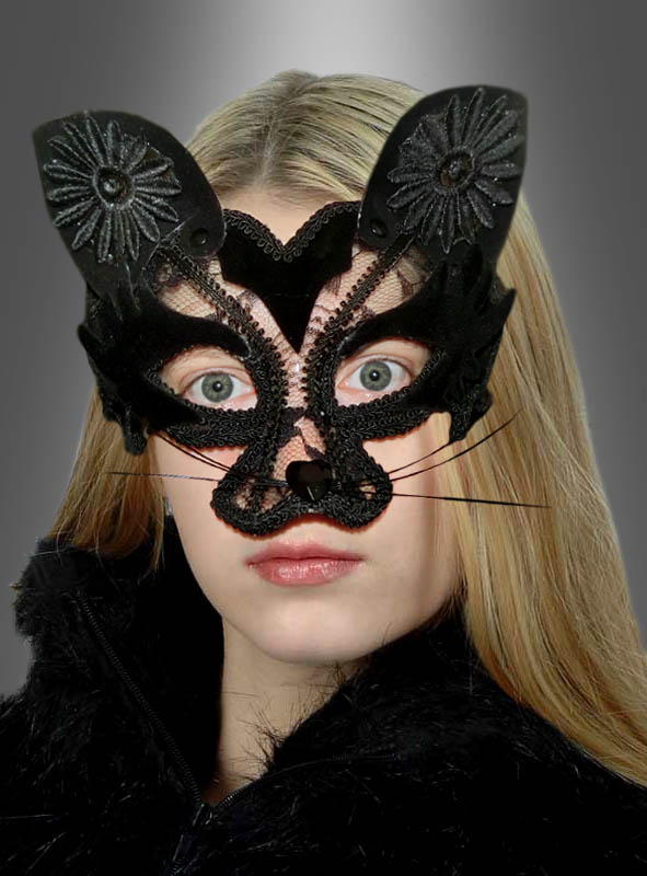 Venezianische Maske Katze bei » Kostümpalast.de