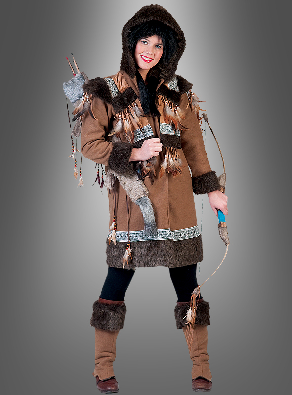 Eskimo Inuit Damenkostüm Länderkostüm Fasching Karneval