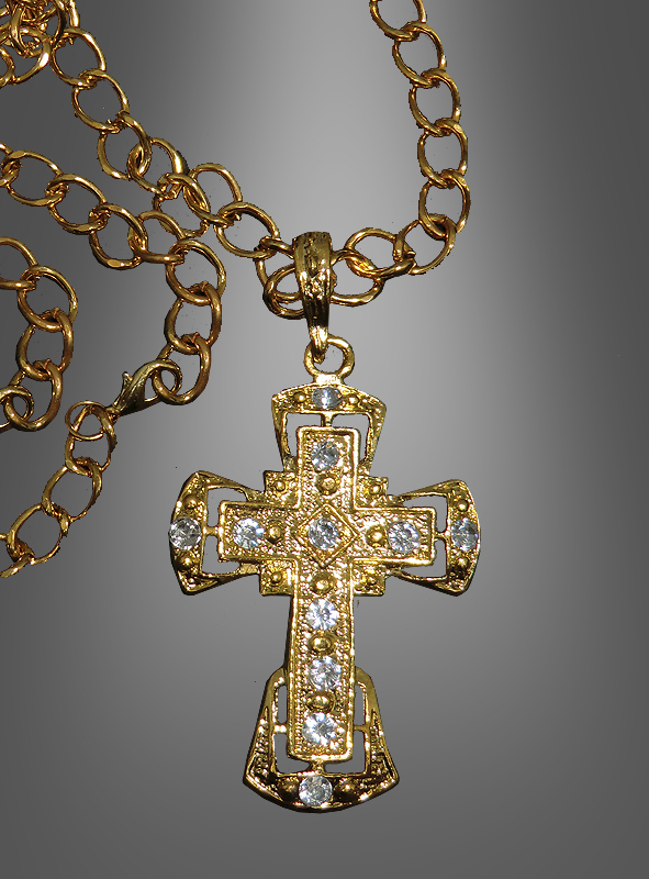Goldkette mit Kreuz bei Kostuempalast