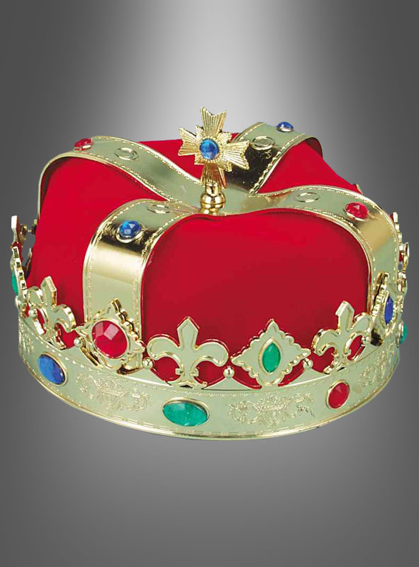 Krone für Märchenkostüm König Karneval