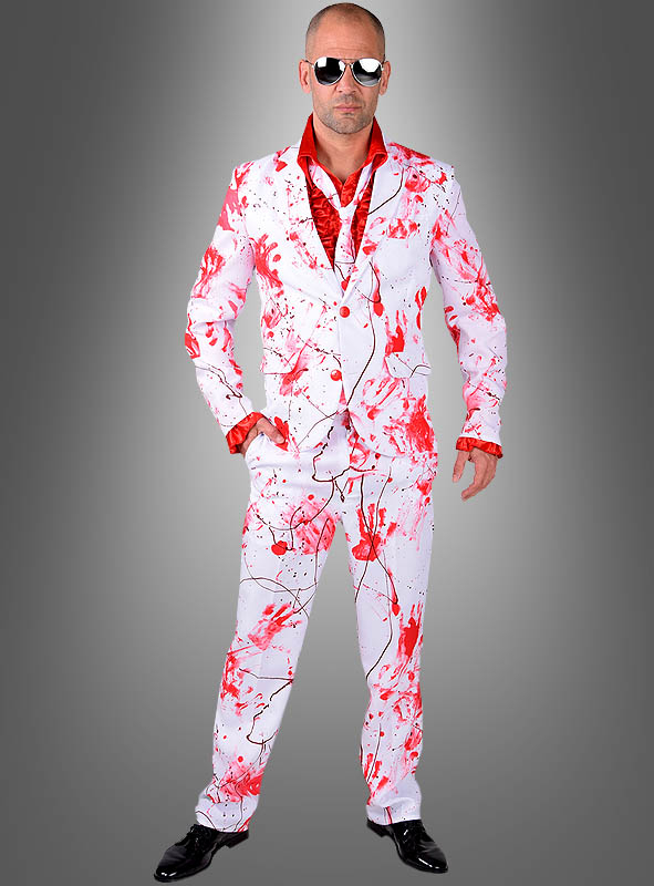 Blutiger Anzug für Herren Halloweenkostüm