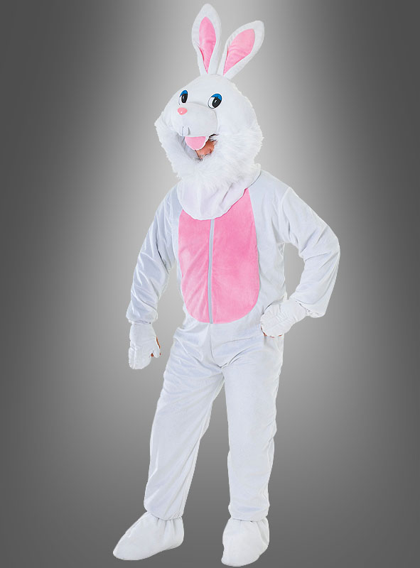 Hasenkostüm in weiß, perfekt für Karneval und Ostern