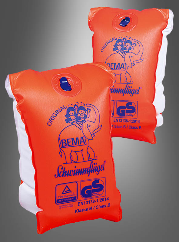 BEMA Schwimmflügel orange geprüftes Markenprodukt