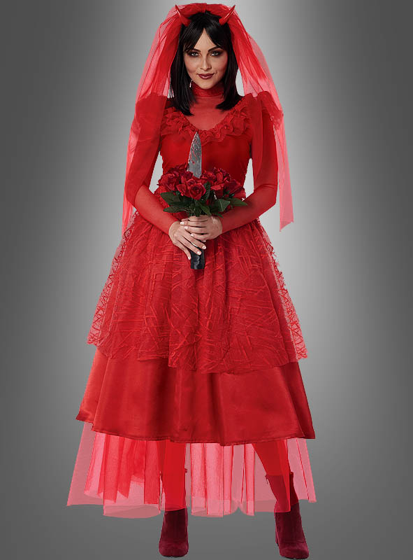 Teufelsbraut Kostüm rot Halloween » Kostümpalast