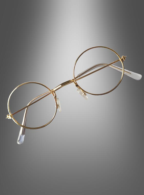 Nickelbrille mit runden Gläsern für Karneval