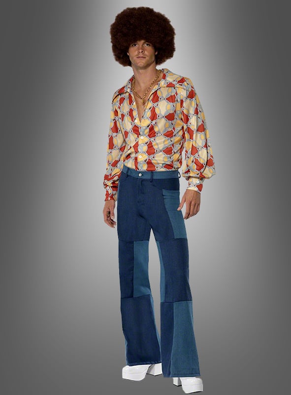70er Jahre Kostüm Retro Anzug für Herren - Hippie und Schlagerstar Outfit |  eBay