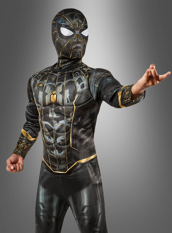 Spider-Man Kinder Kostüm V2 schwarz-gold von Marvel