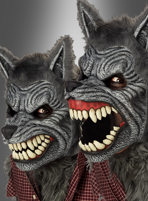 Böser Wolf Kostüm für Erwachsene - mit Werwolf Maske