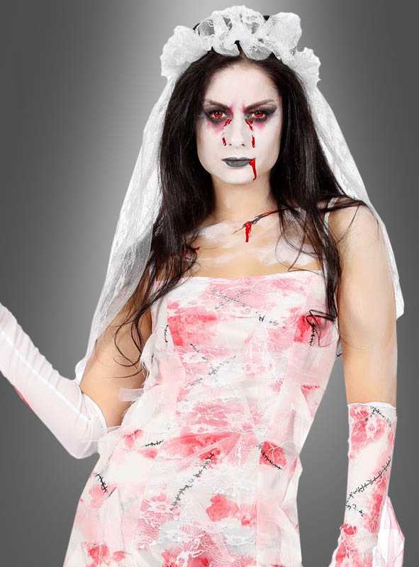Blutiges Brautkleid Halloween Kostüm » Kostümpalast