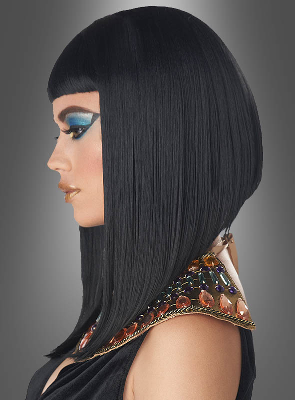 Ladies black Cleopatra wig discover here at Kostuempalast
