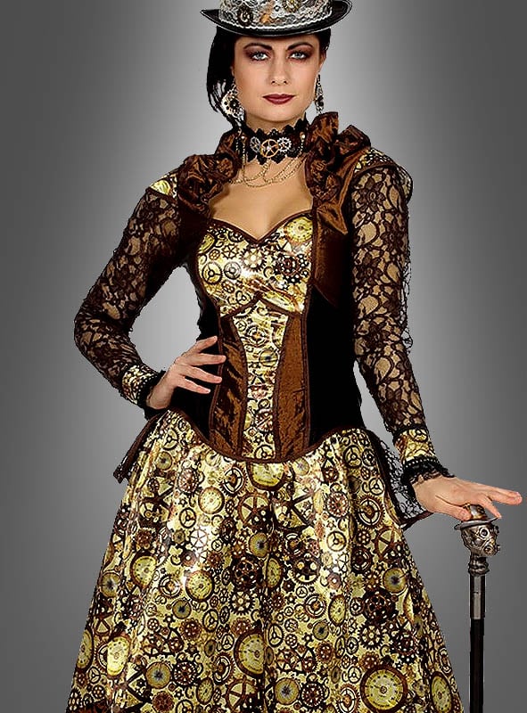 Steampunk Zahnrad Kleid finden Sie bei » Kostümpalast