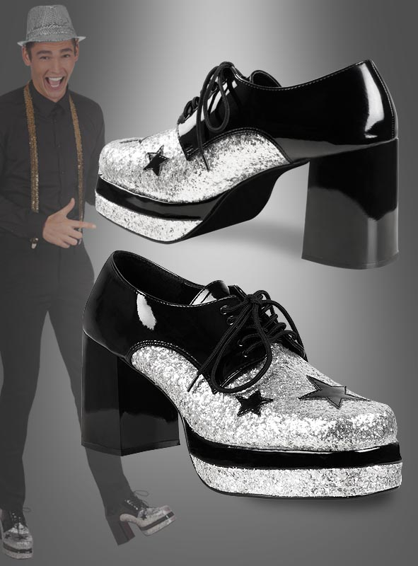 Rockstar Schuhe für Männer im Glamrock Style zum Kostüm
