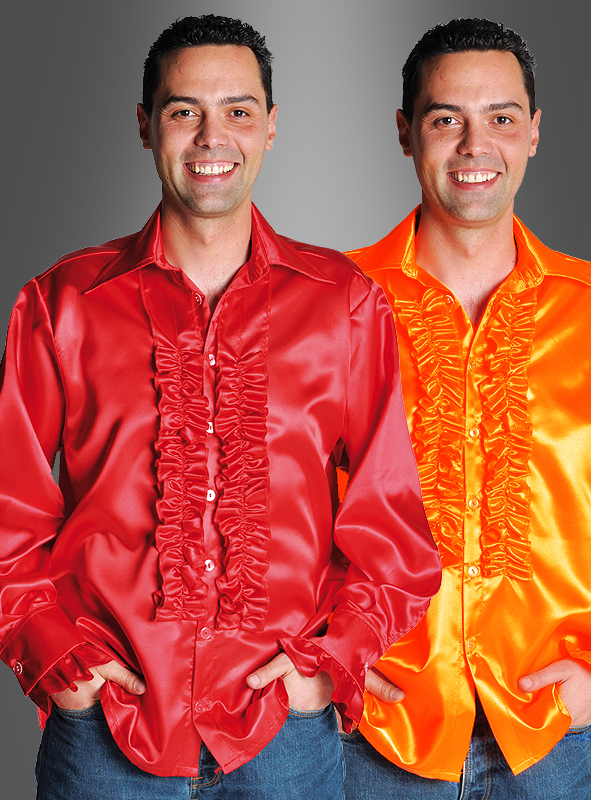 Rüschenhemden für Herren 70er Kostüme bei Kostümpalast