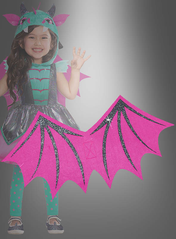 Little Mystic Dragon Costume for Girls pink » Kostümpalast