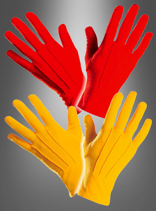 Handschuhe Karneval in verschiedenen Farben zum Kostüm
